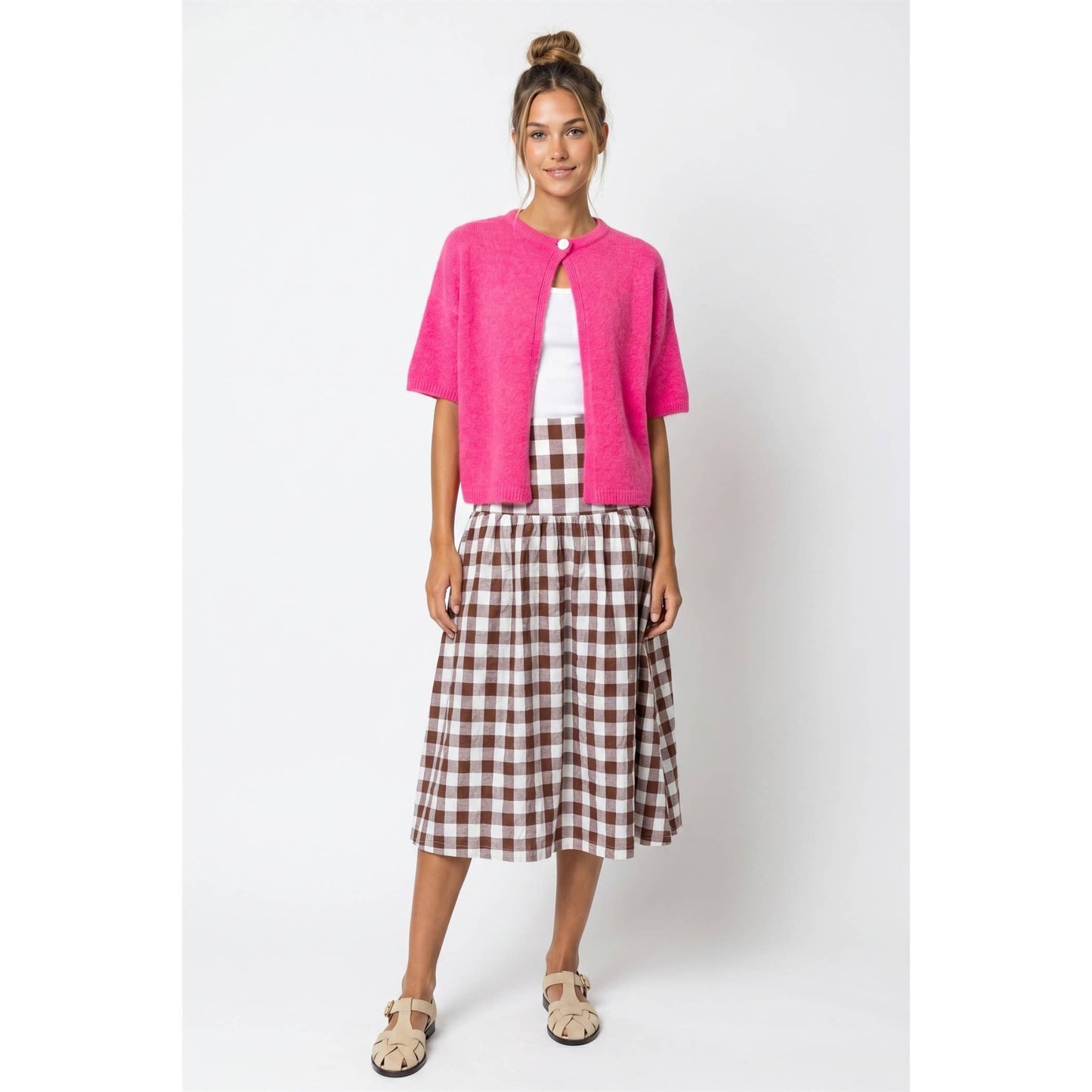 Twentifourth - TF26-0065 - One button short sleeve cardigan
