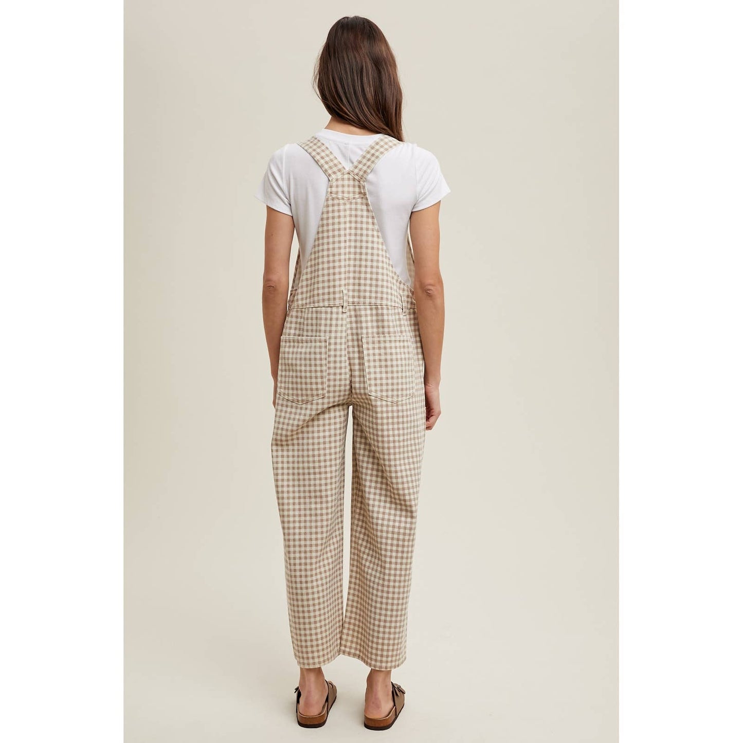 Gingham Denim Overalls