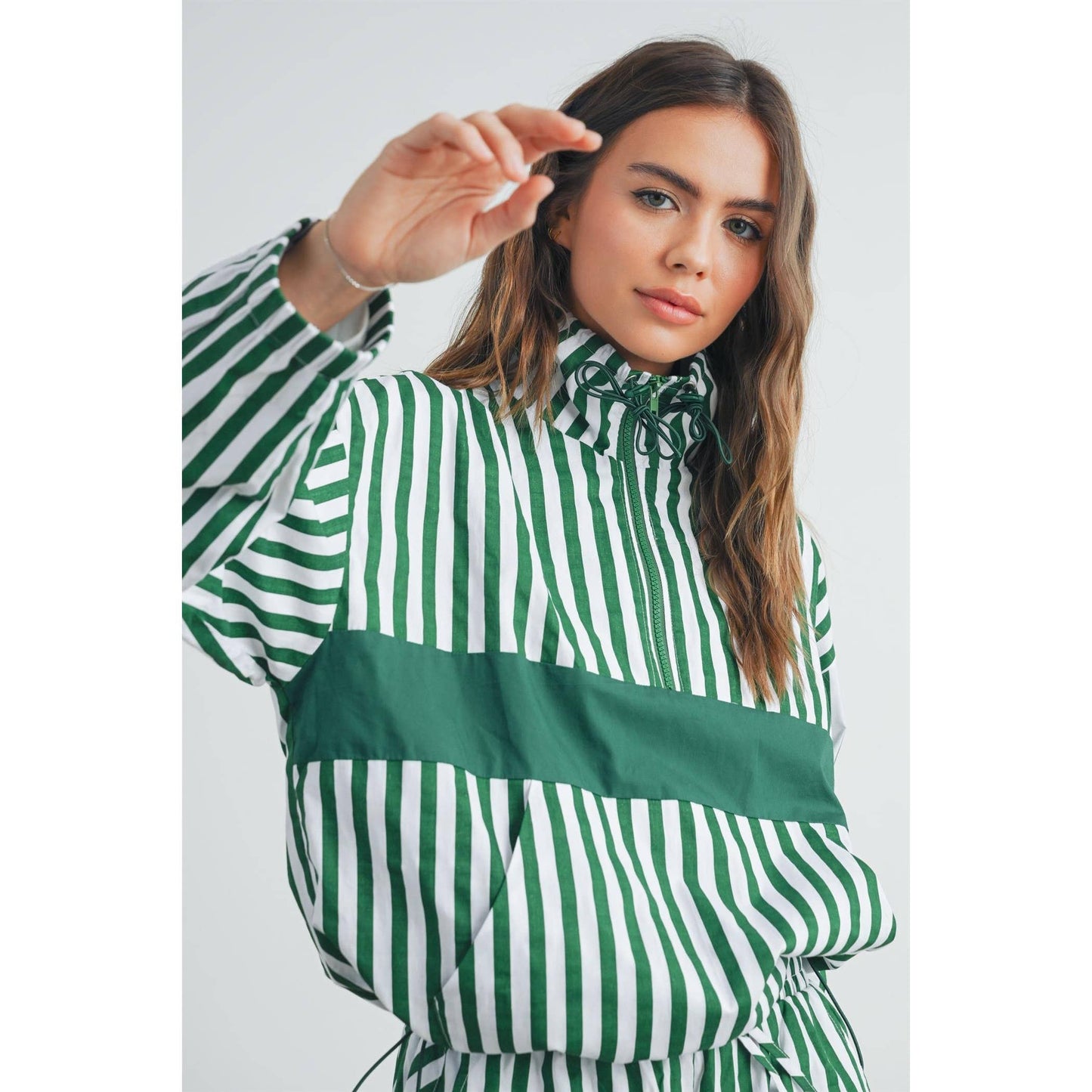 BUTTERMELON - Drawstring Turtleneck Jacket - BMT7533