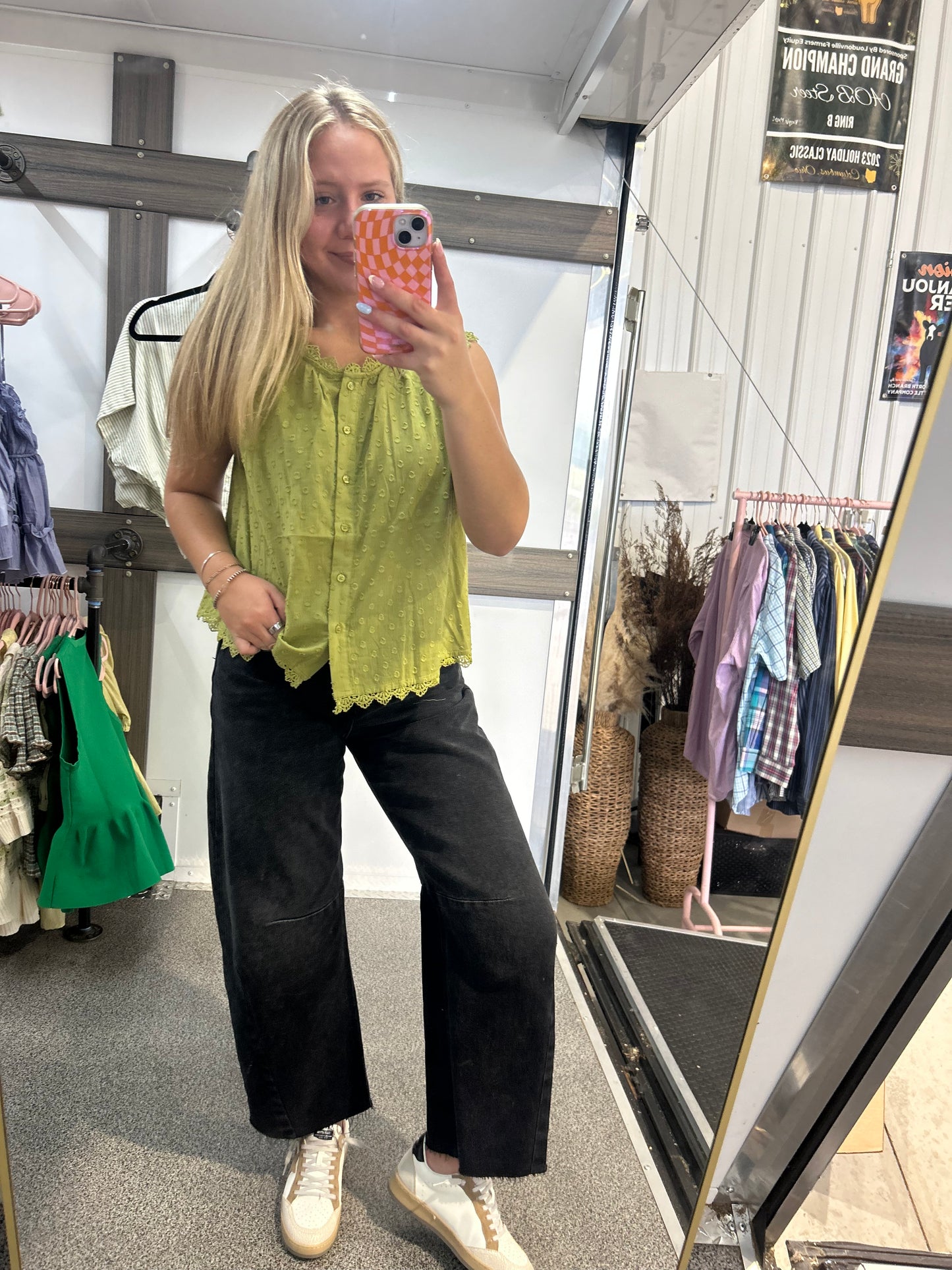 Lace Edge Sleeveless top
