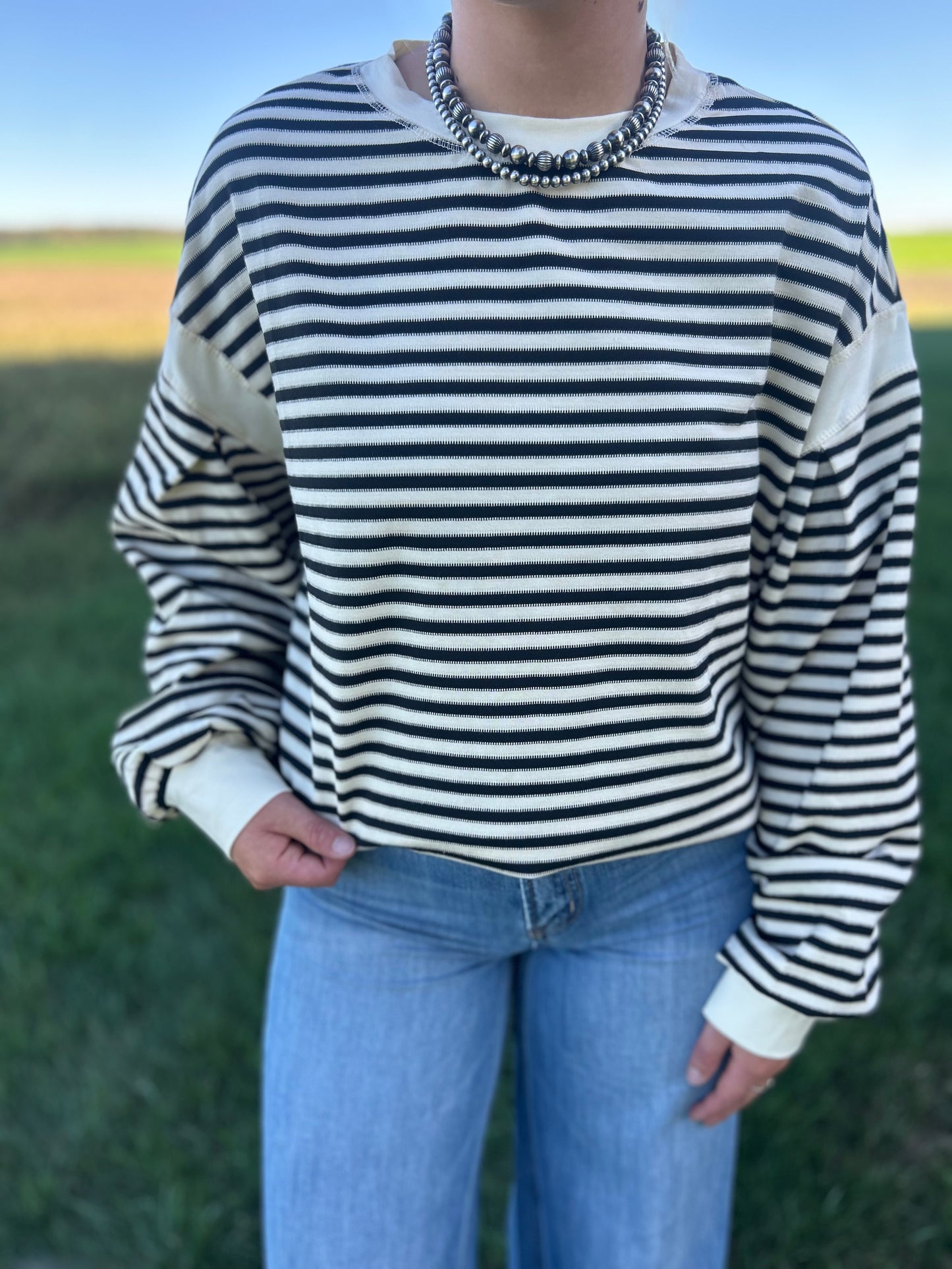 Black Knit Top