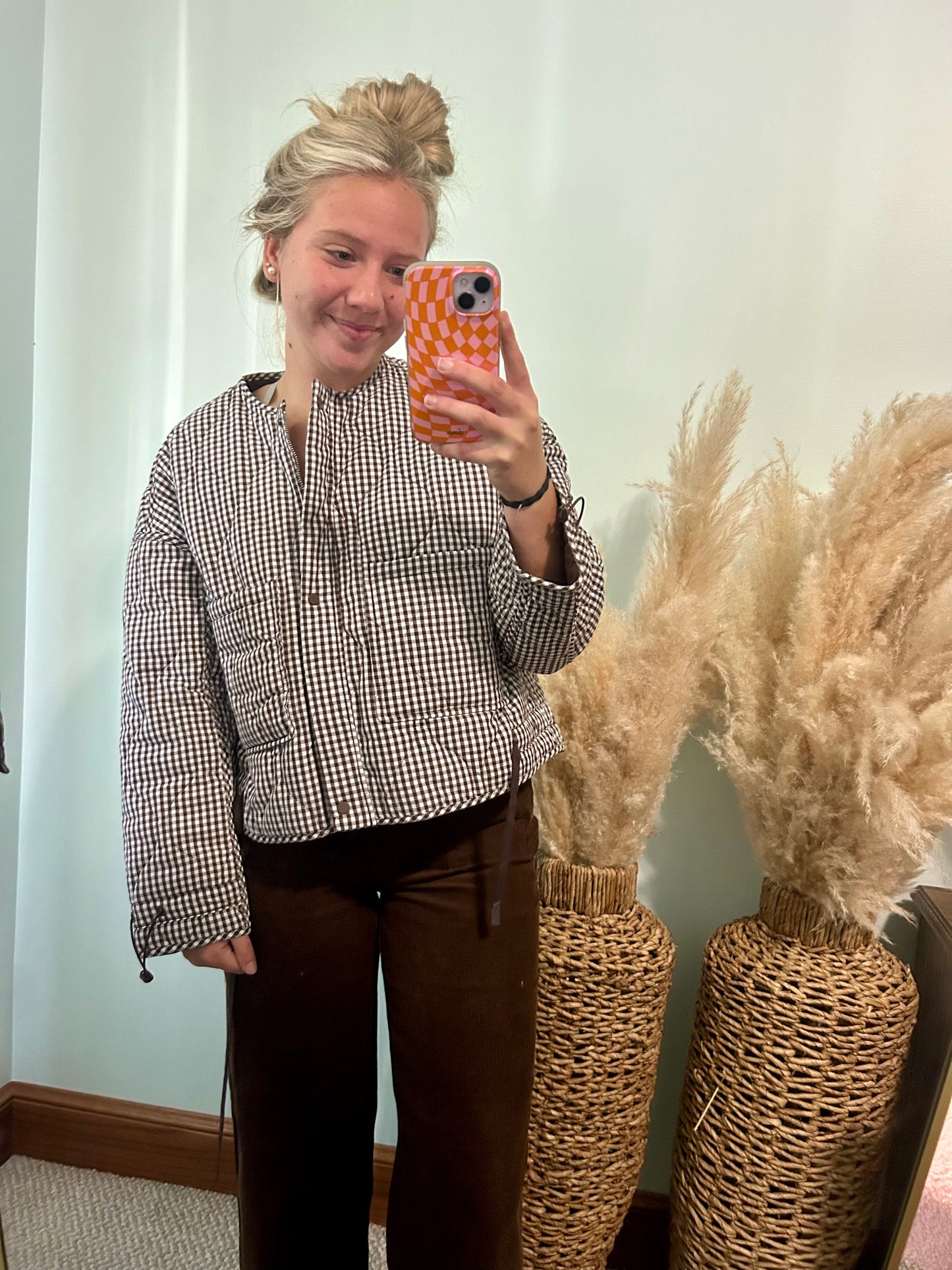 Brown Striped Jacket