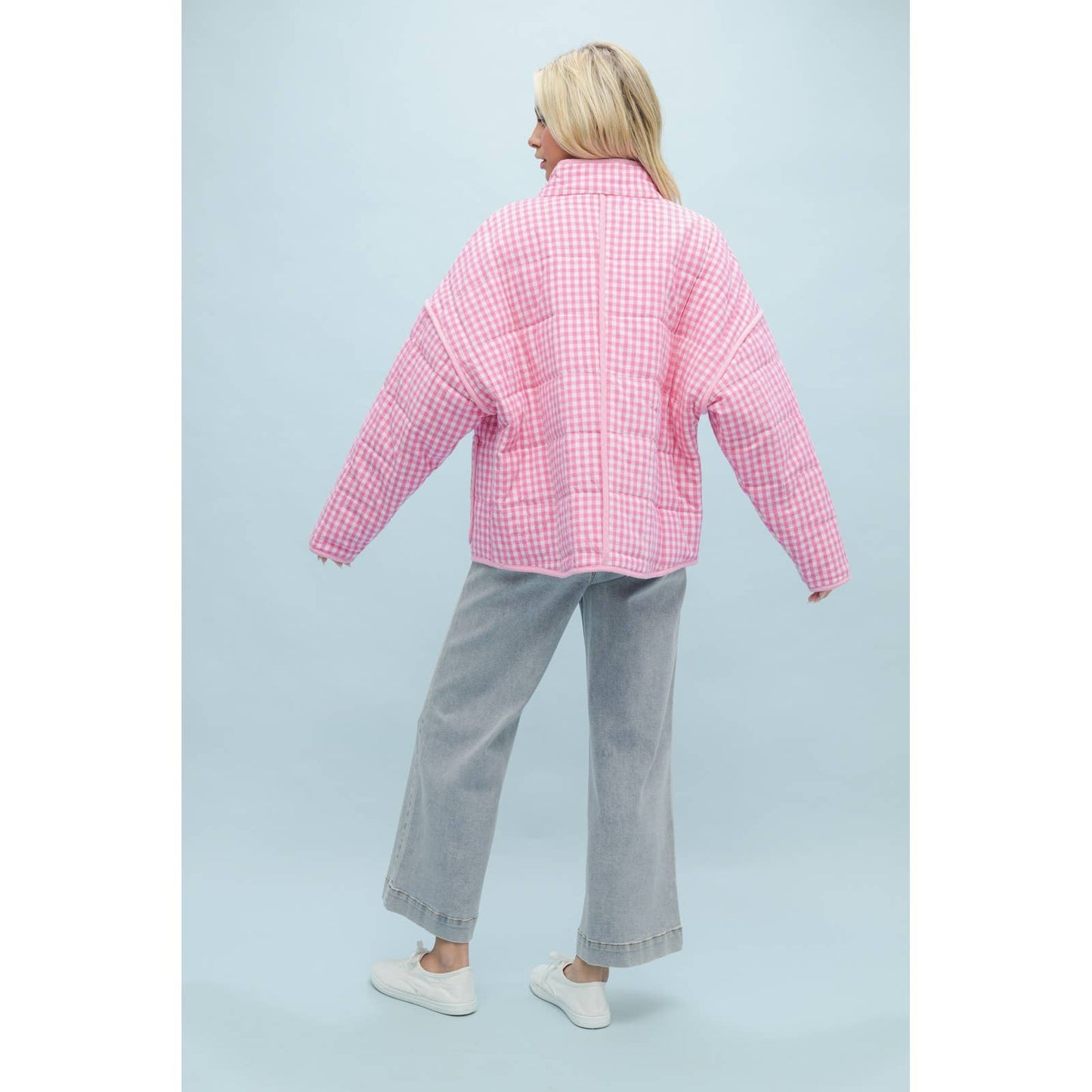 Pink Checkered Jacket