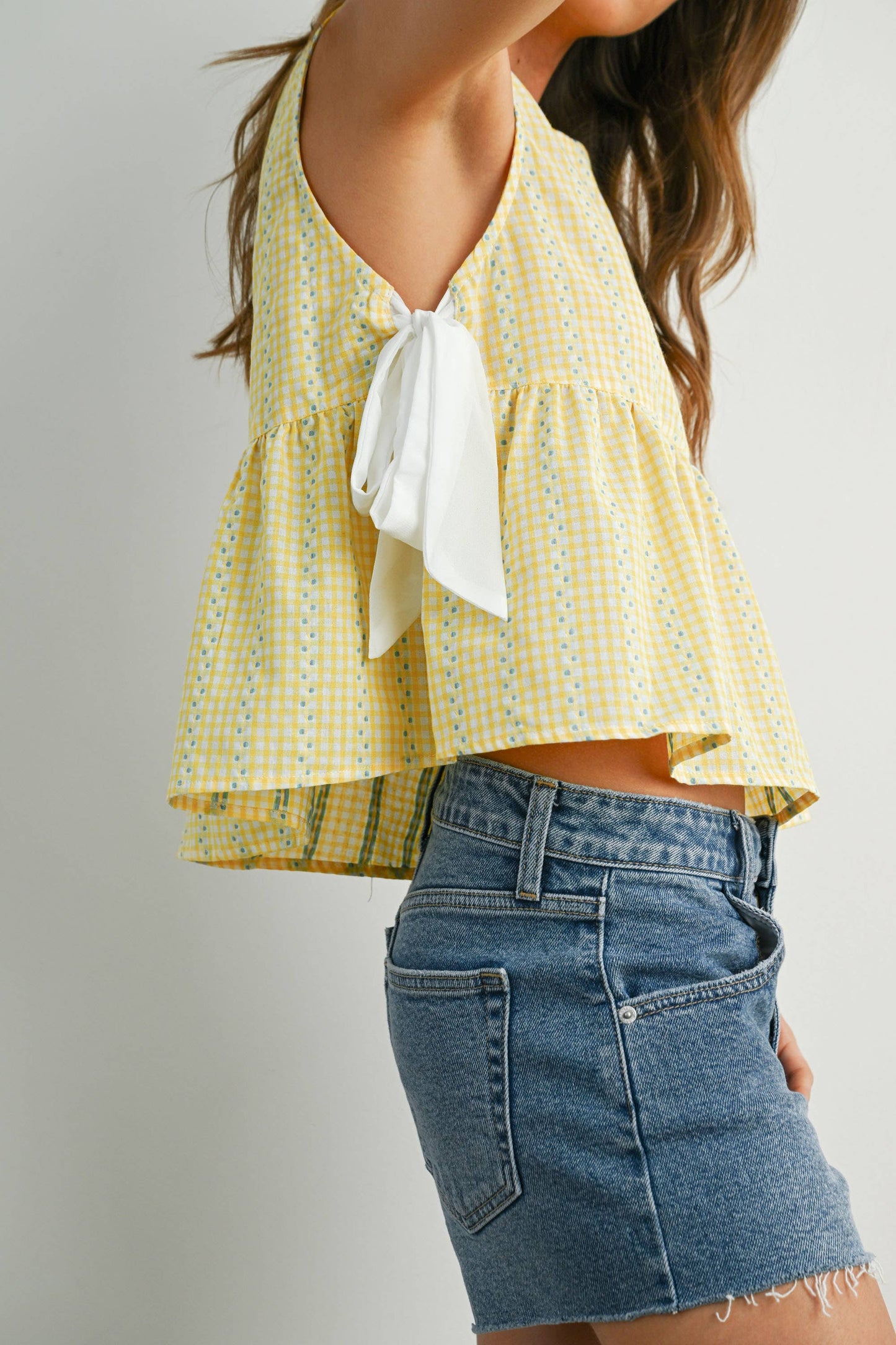 BUTTERMELON - Sky Meadow Peplum Top - BMT7750