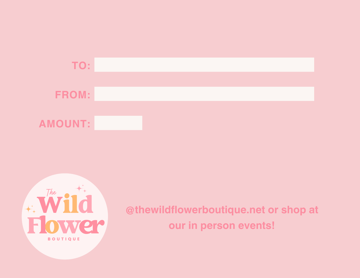 The Wild Flower Boutique Gift Card