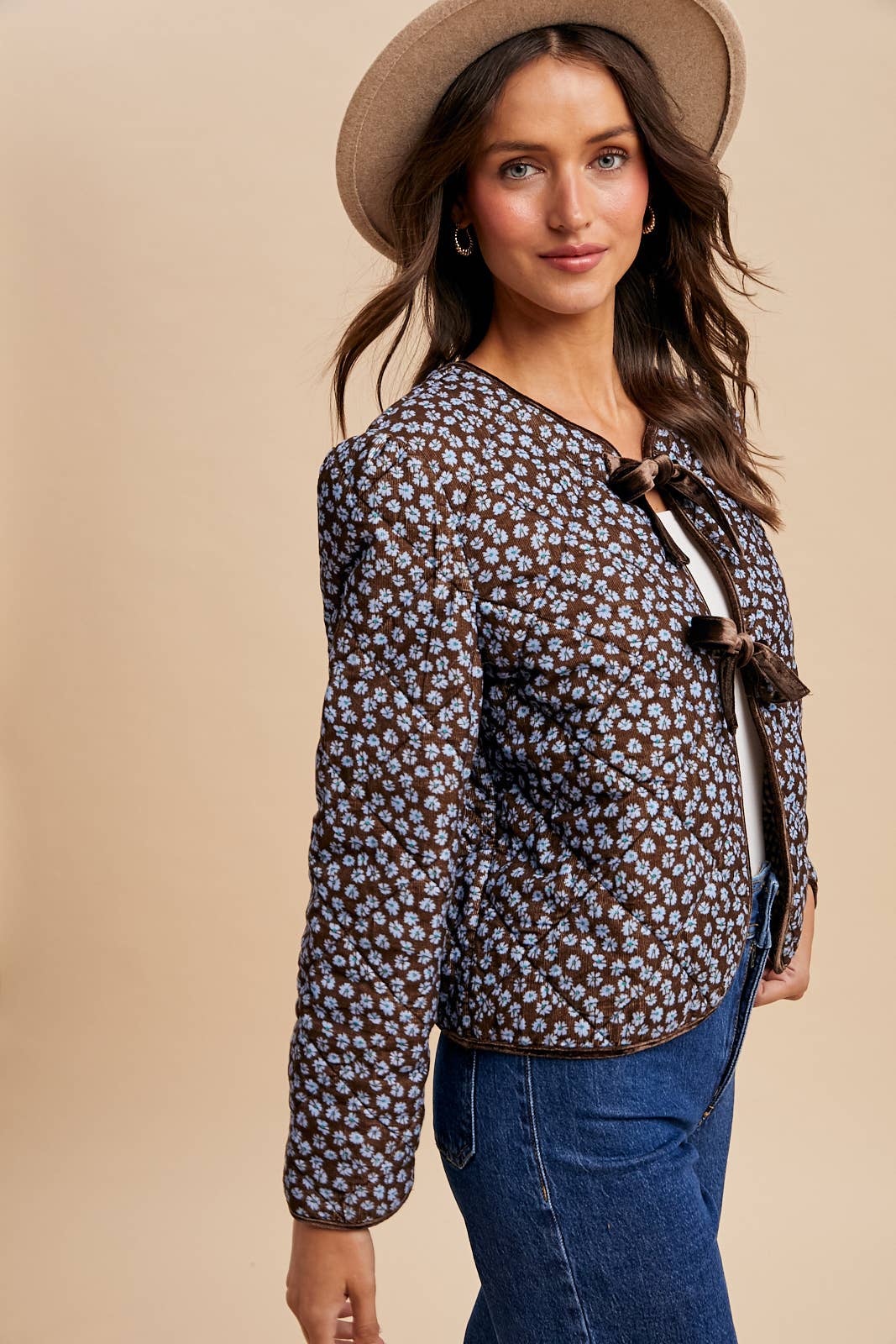 CORDUROY QUILTED RIBBON JACKET