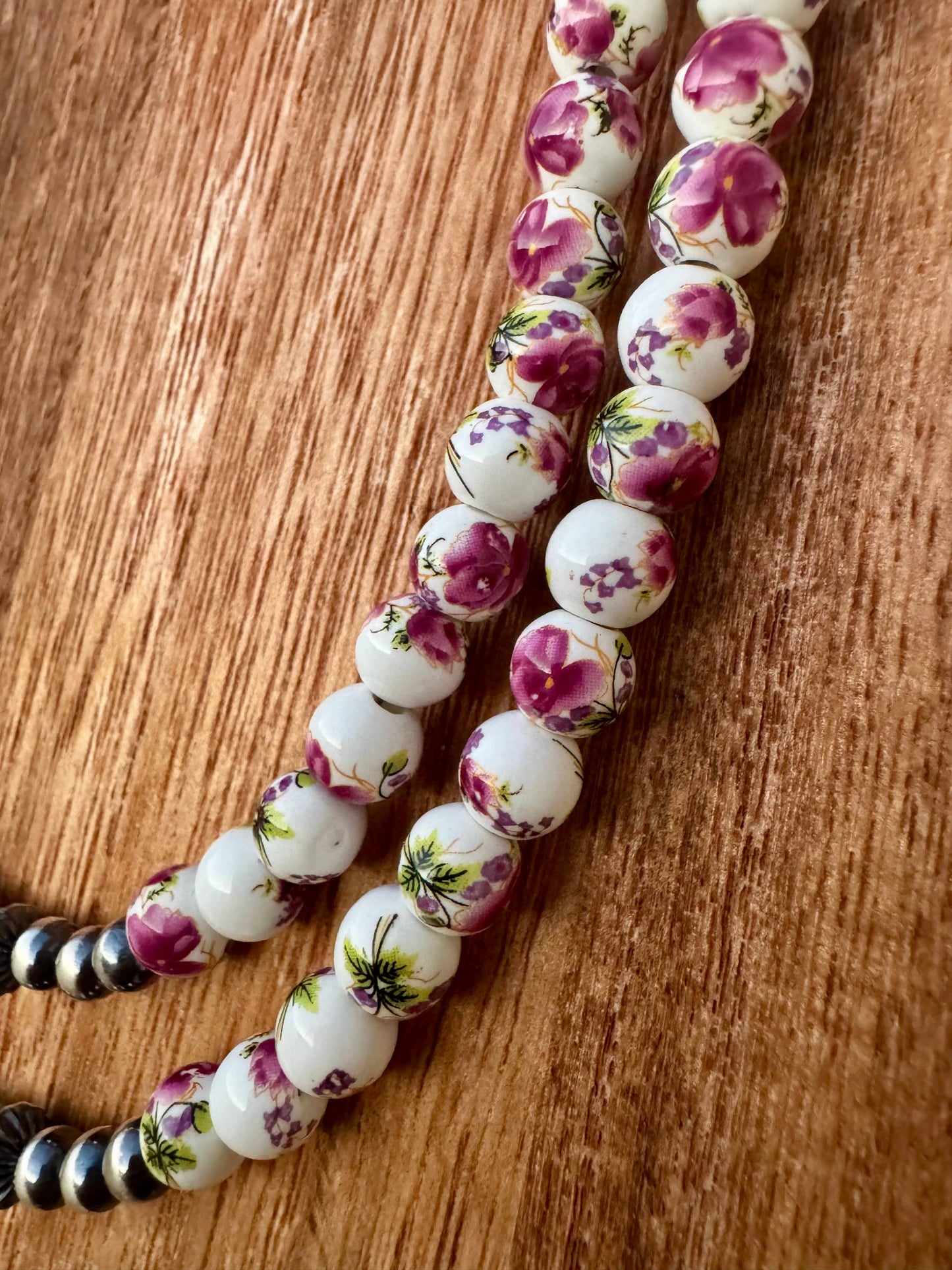Wild Hancock Creations - Western Porcelain Necklace/Navajo Pearl Necklace/Boho Choker