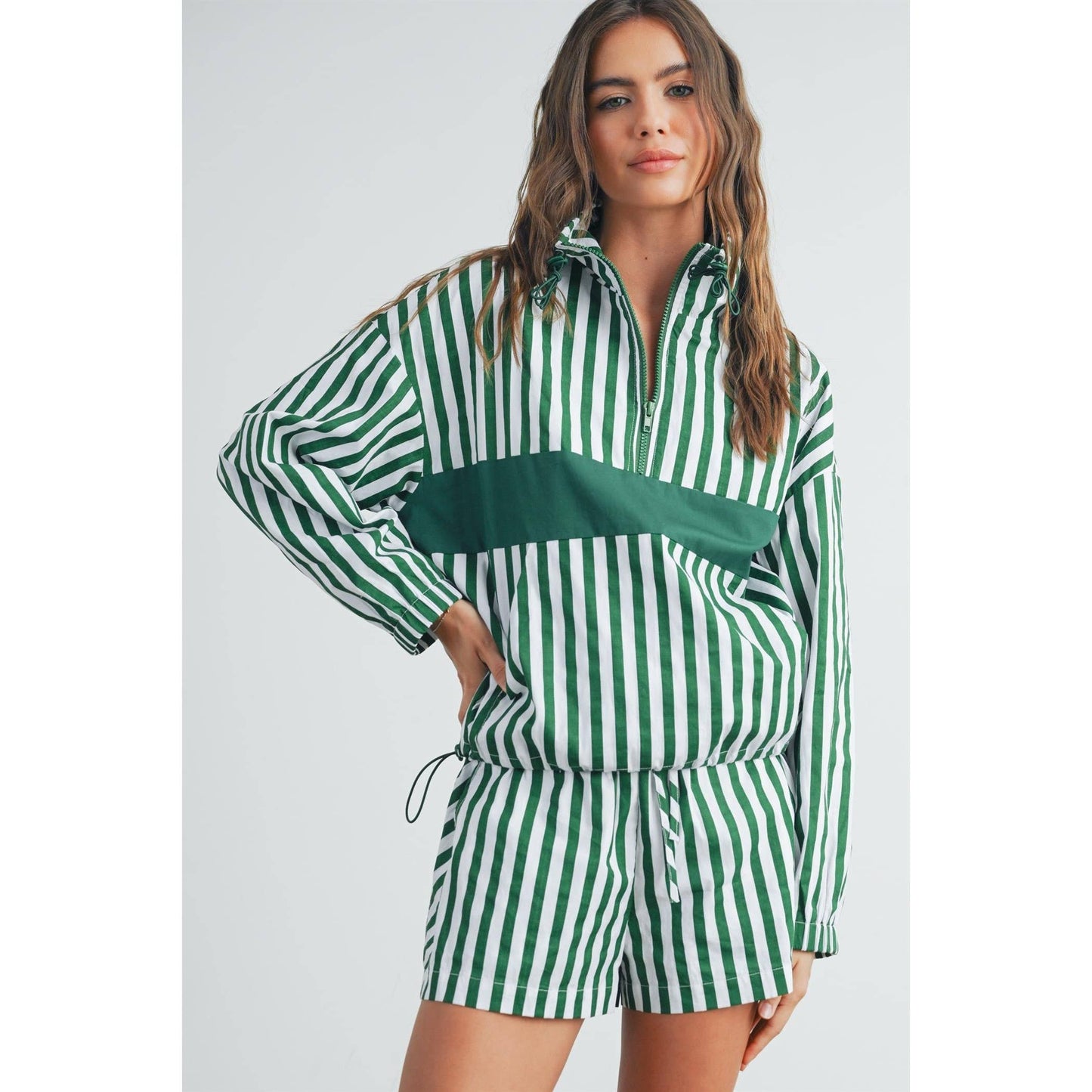 BUTTERMELON - Drawstring Turtleneck Jacket - BMT7533