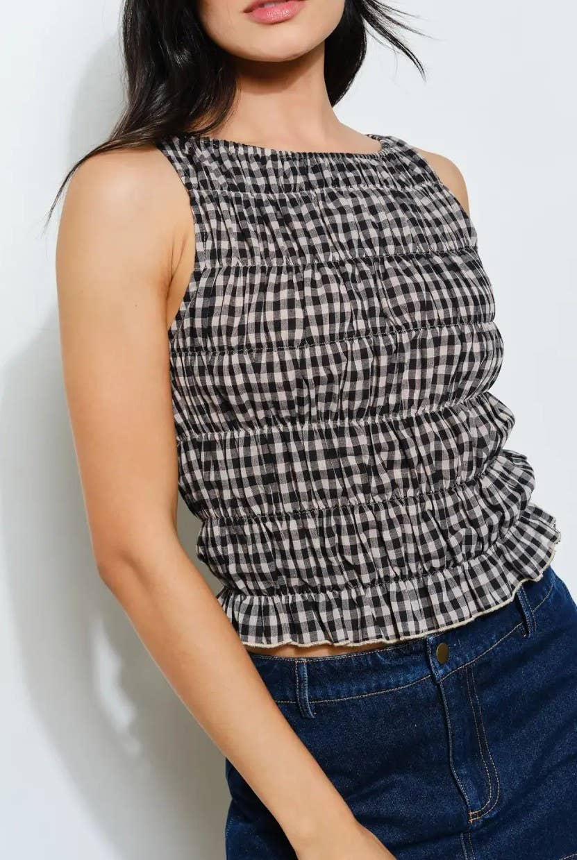 ZOE SMOCKED TOP