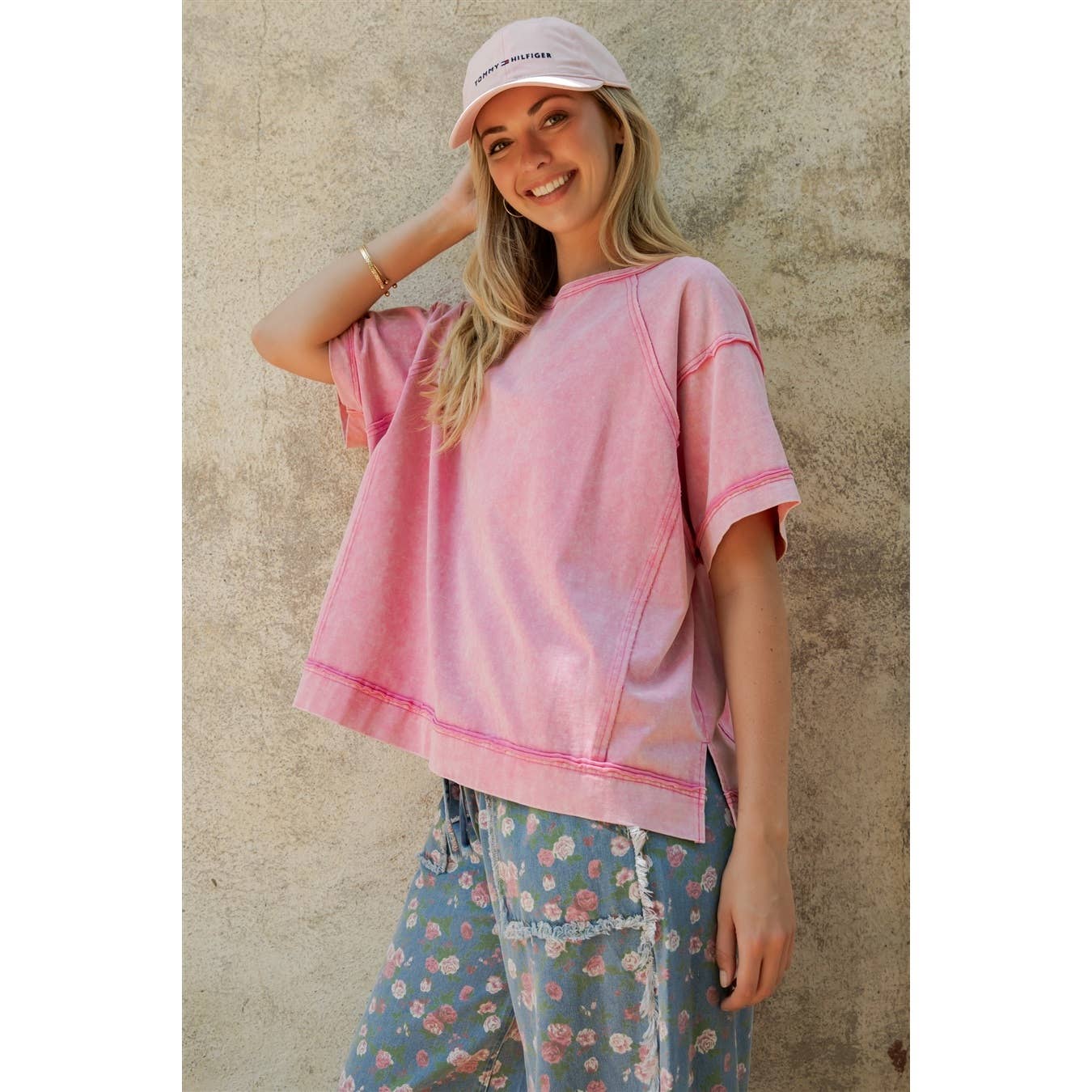 SUNSET WASHED OVERSIZED TEE