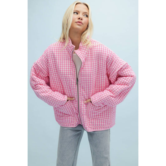 Pink Checkered Jacket