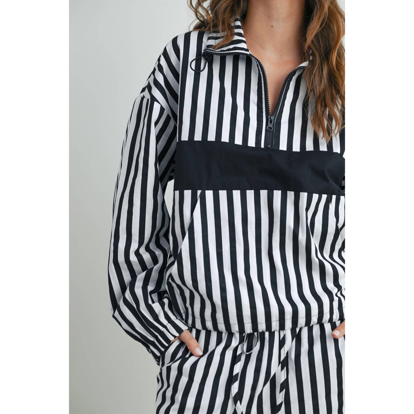 BUTTERMELON - Drawstring Turtleneck Jacket - BMT7533