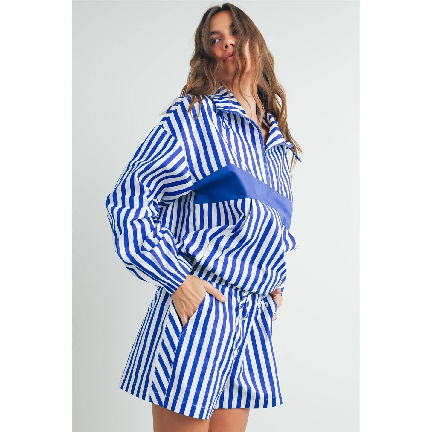 BUTTERMELON - Drawstring Turtleneck Jacket - BMT7533