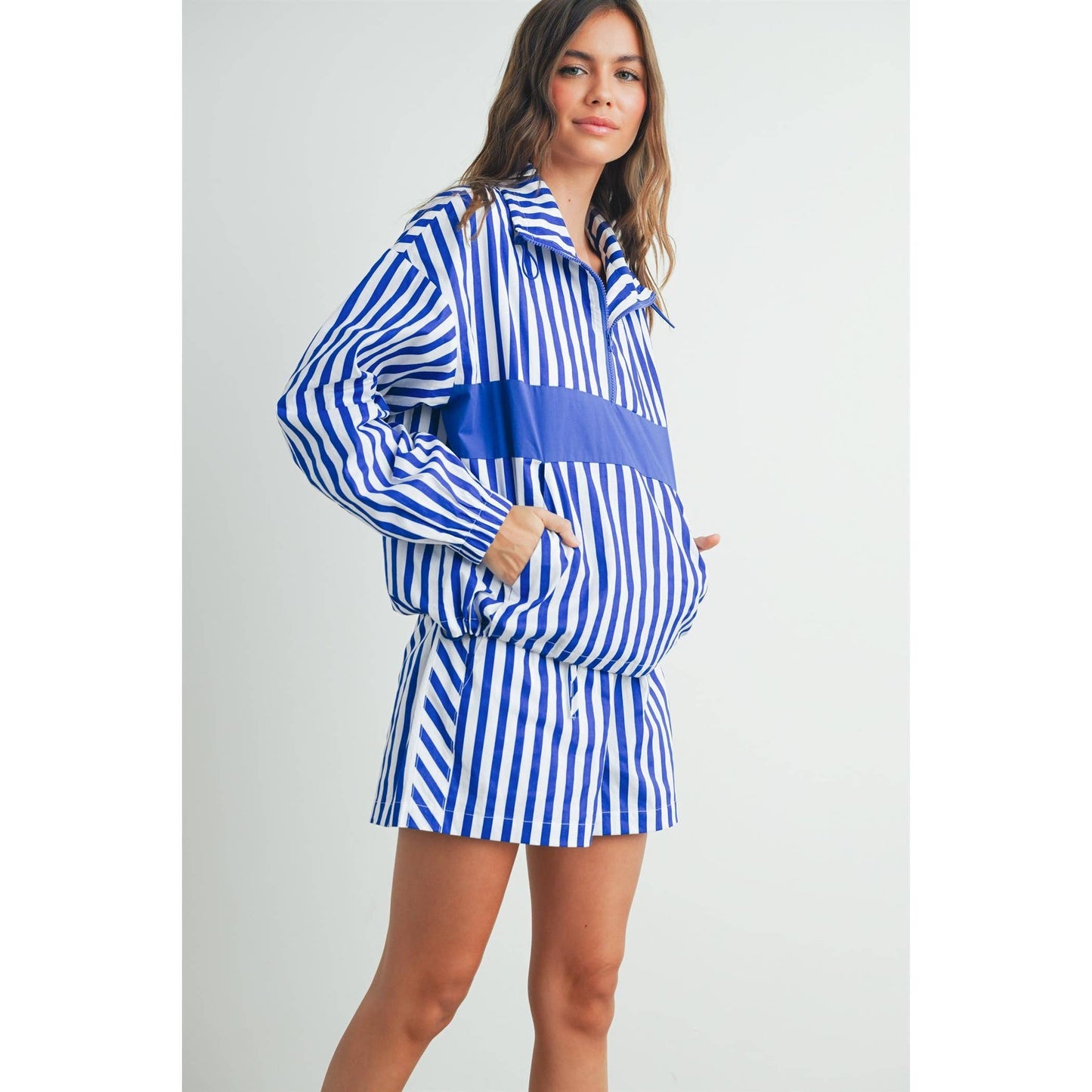 BUTTERMELON - Drawstring Turtleneck Jacket - BMT7533