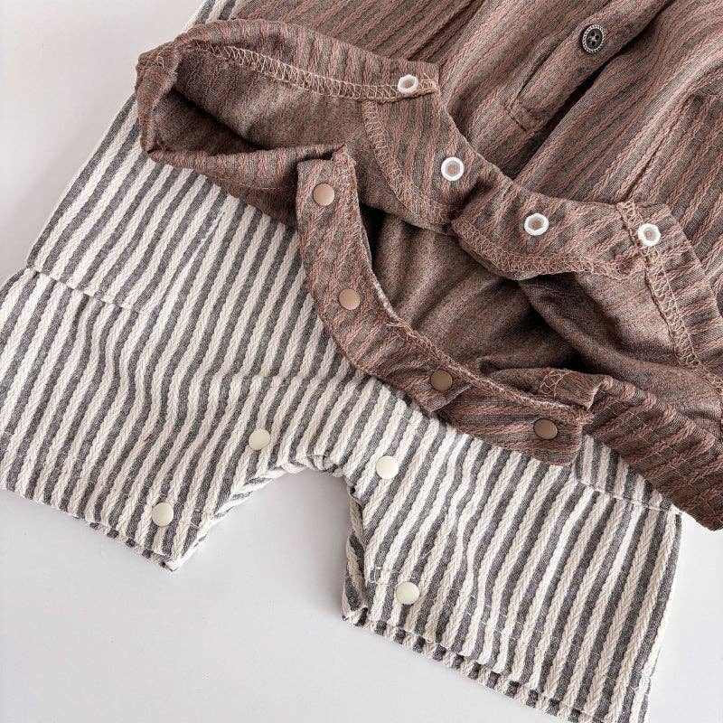 Baby  Striped Sleeveless Romper 9-12M