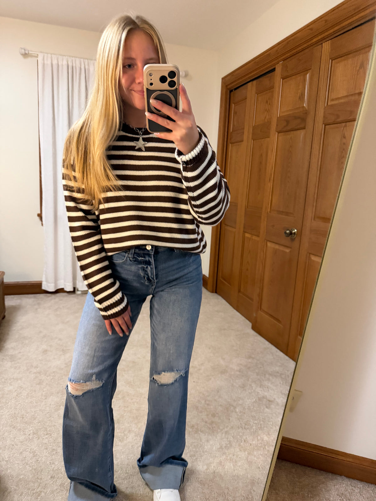 Brown Knit Sweater