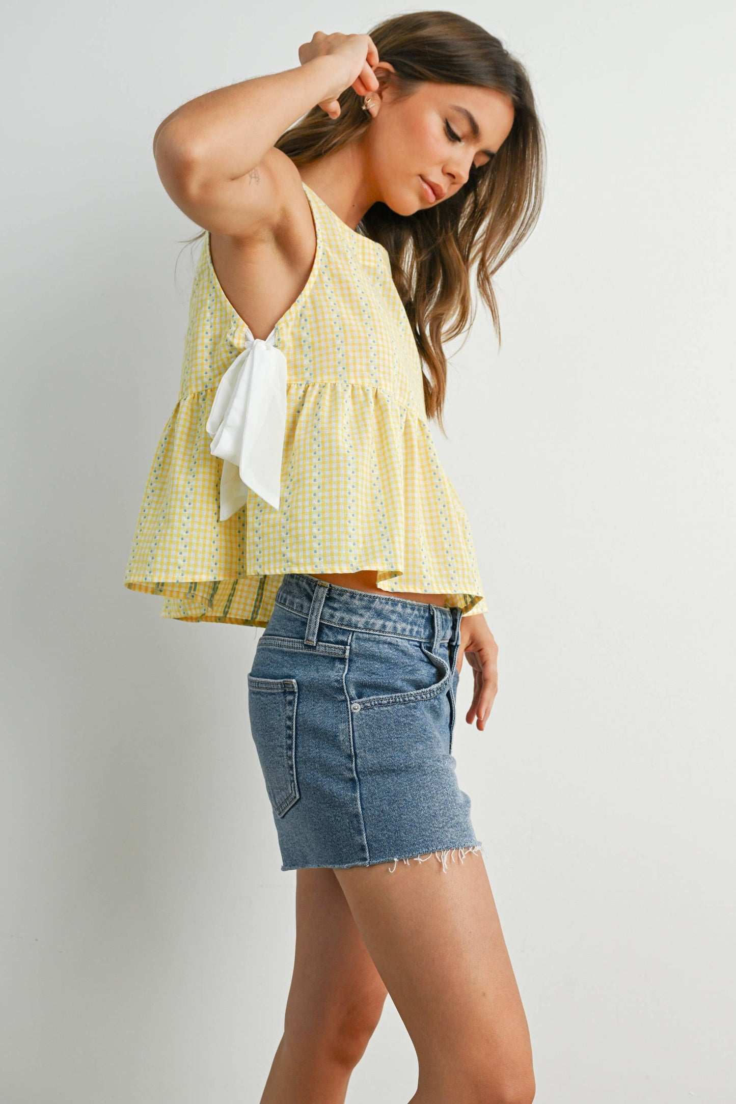 BUTTERMELON - Sky Meadow Peplum Top - BMT7750