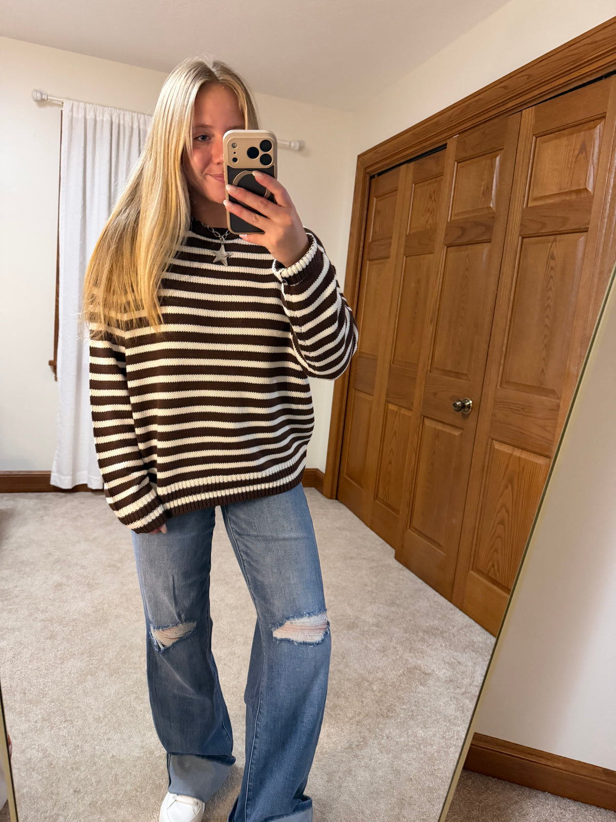 Brown Knit Sweater