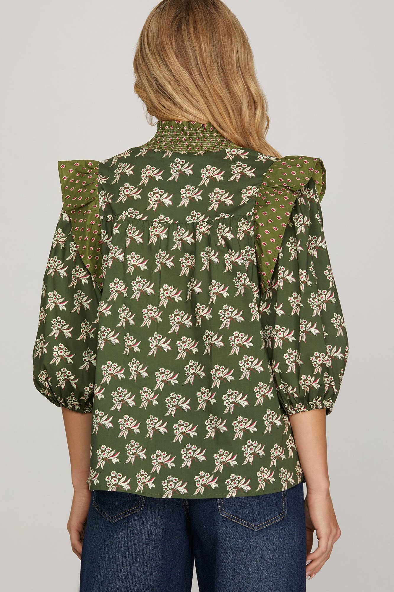 Woven Print Top