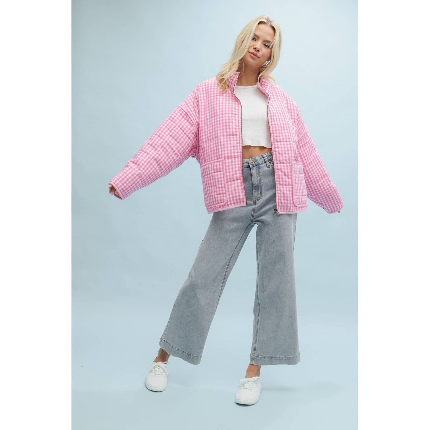 Pink Checkered Jacket