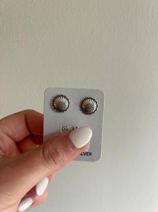 Concho Stud Earrings