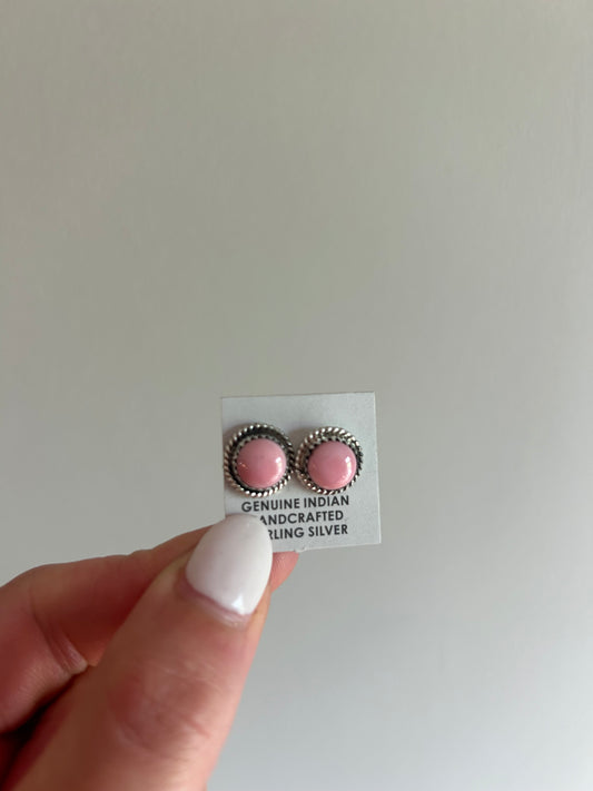 Pink Conch Earrings