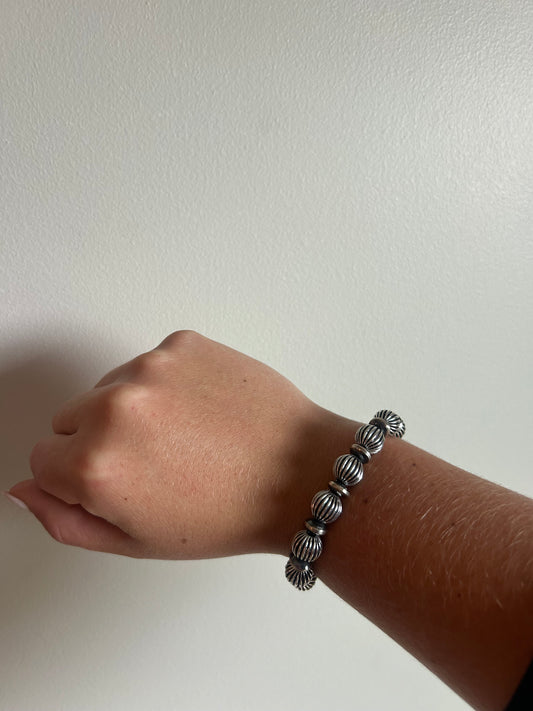 Disco Navajo Pearl Stretch Bracelet
