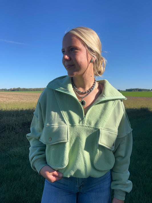 Green Tea Pullover