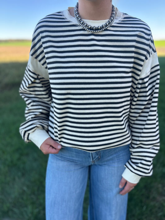 Black Knit Top