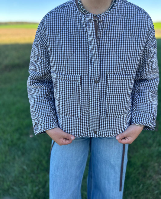 Brown Striped Jacket