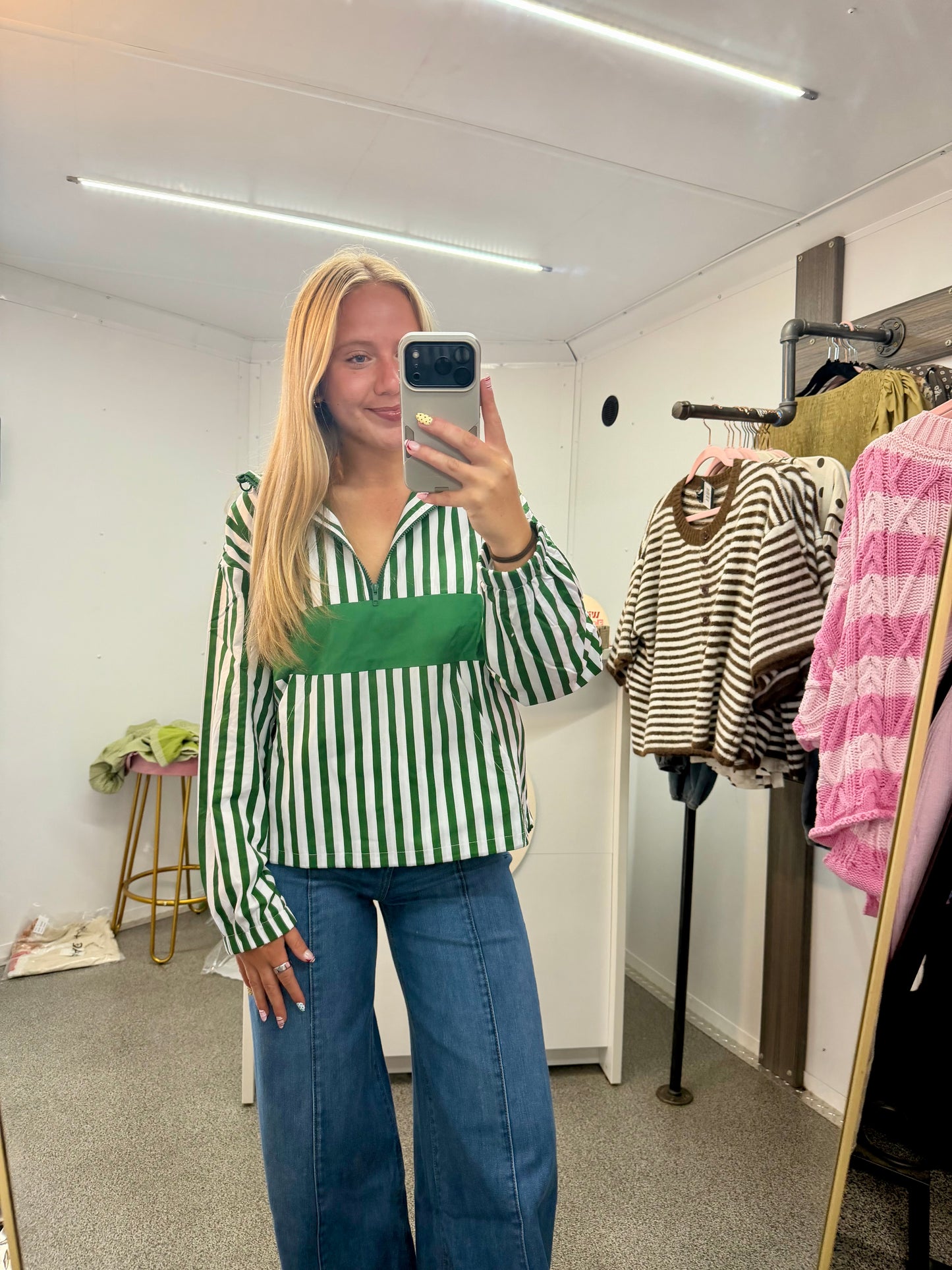 Drawstring Turtleneck Jacket