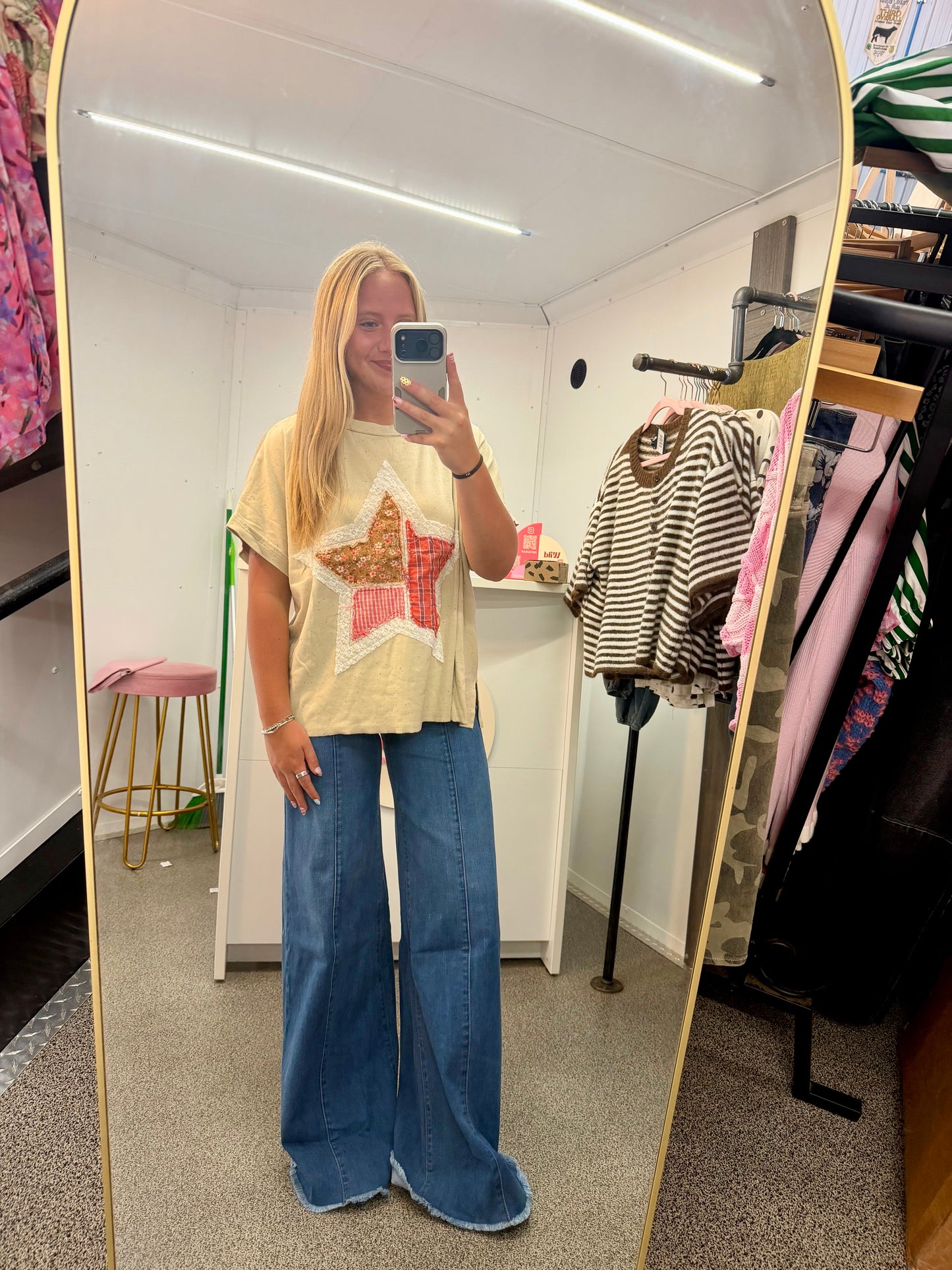 STAR PATCHWORK TOP