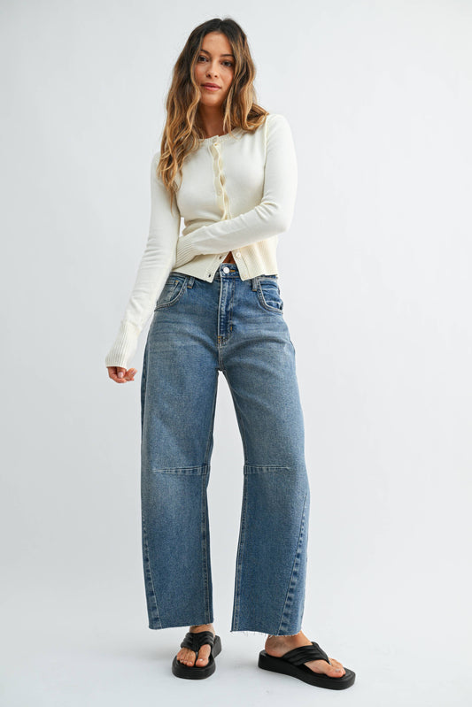 JUST BLACK DENIM - Medium Wash