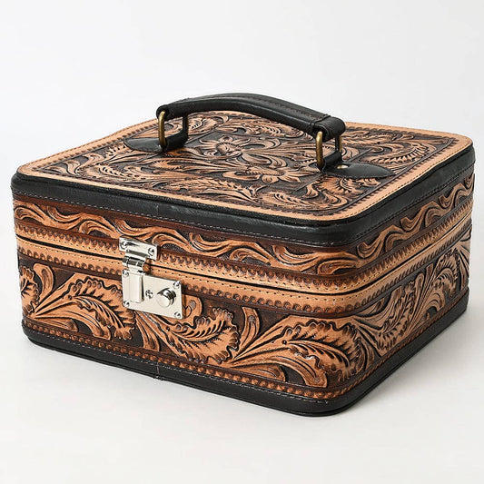 Jewelry Case Genuine Western Leather Women Bag