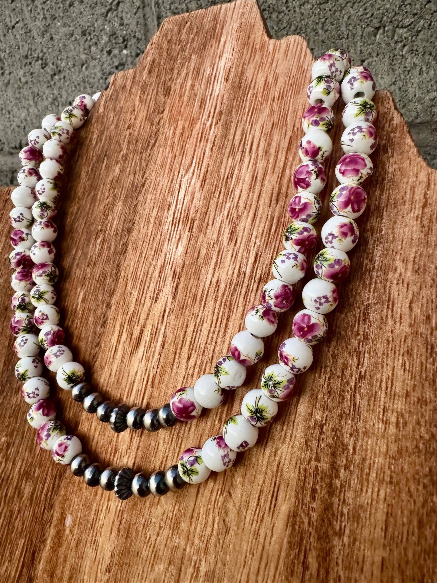 Wild Hancock Creations - Western Porcelain Necklace/Navajo Pearl Necklace/Boho Choker