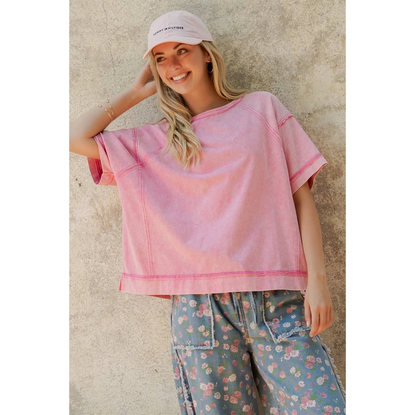 SUNSET WASHED OVERSIZED TEE
