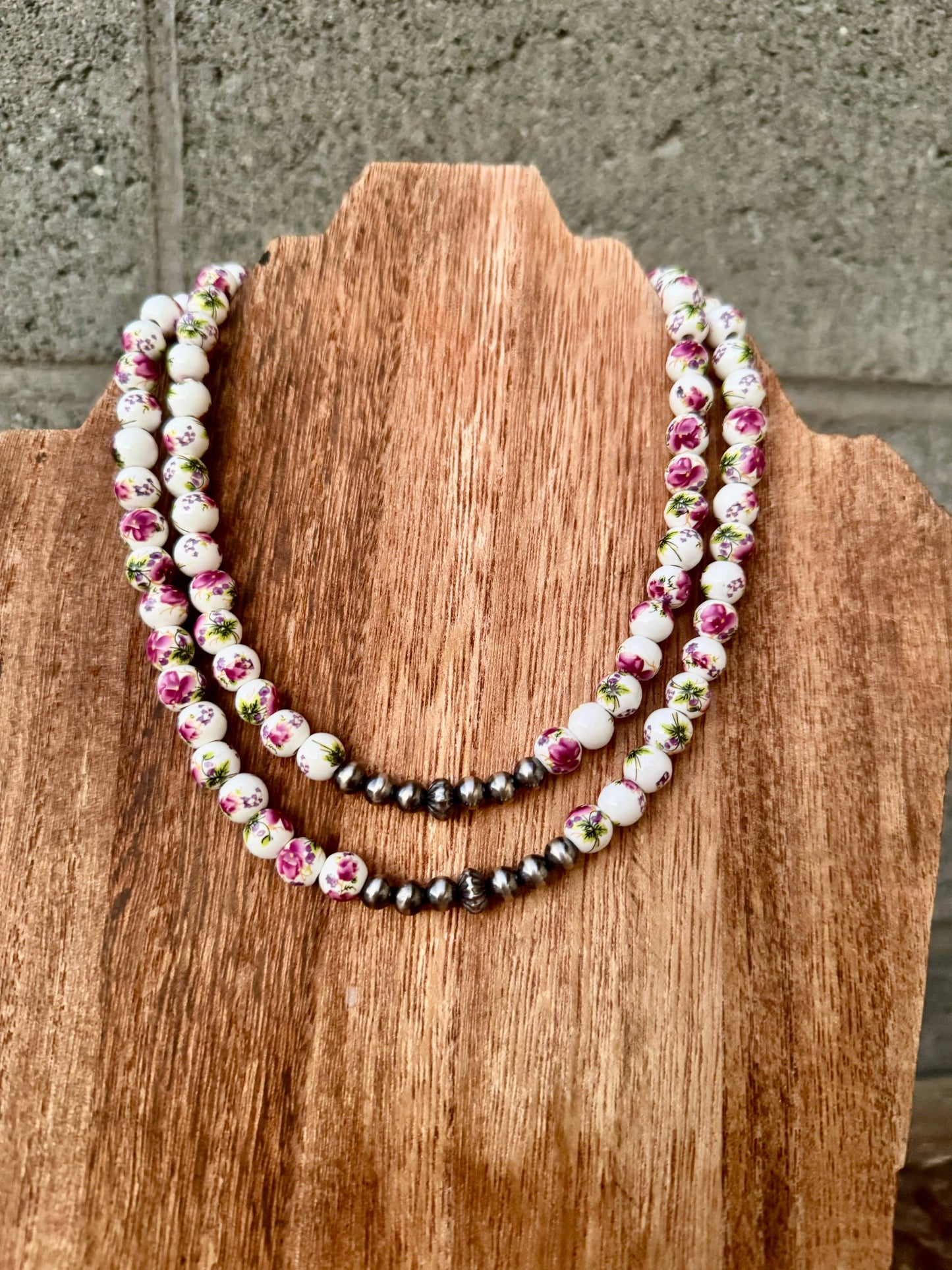 Wild Hancock Creations - Western Porcelain Necklace/Navajo Pearl Necklace/Boho Choker