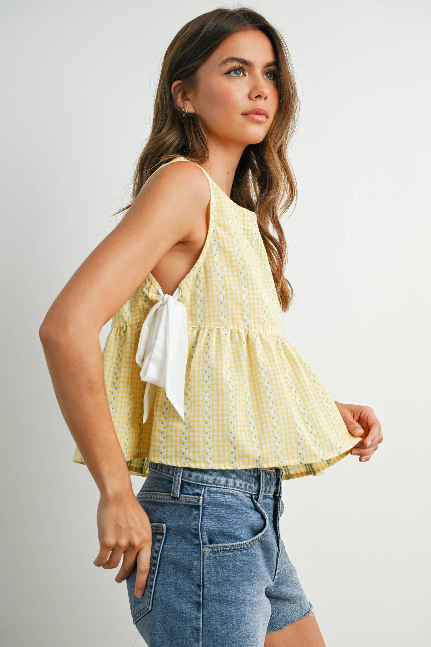 BUTTERMELON - Sky Meadow Peplum Top - BMT7750
