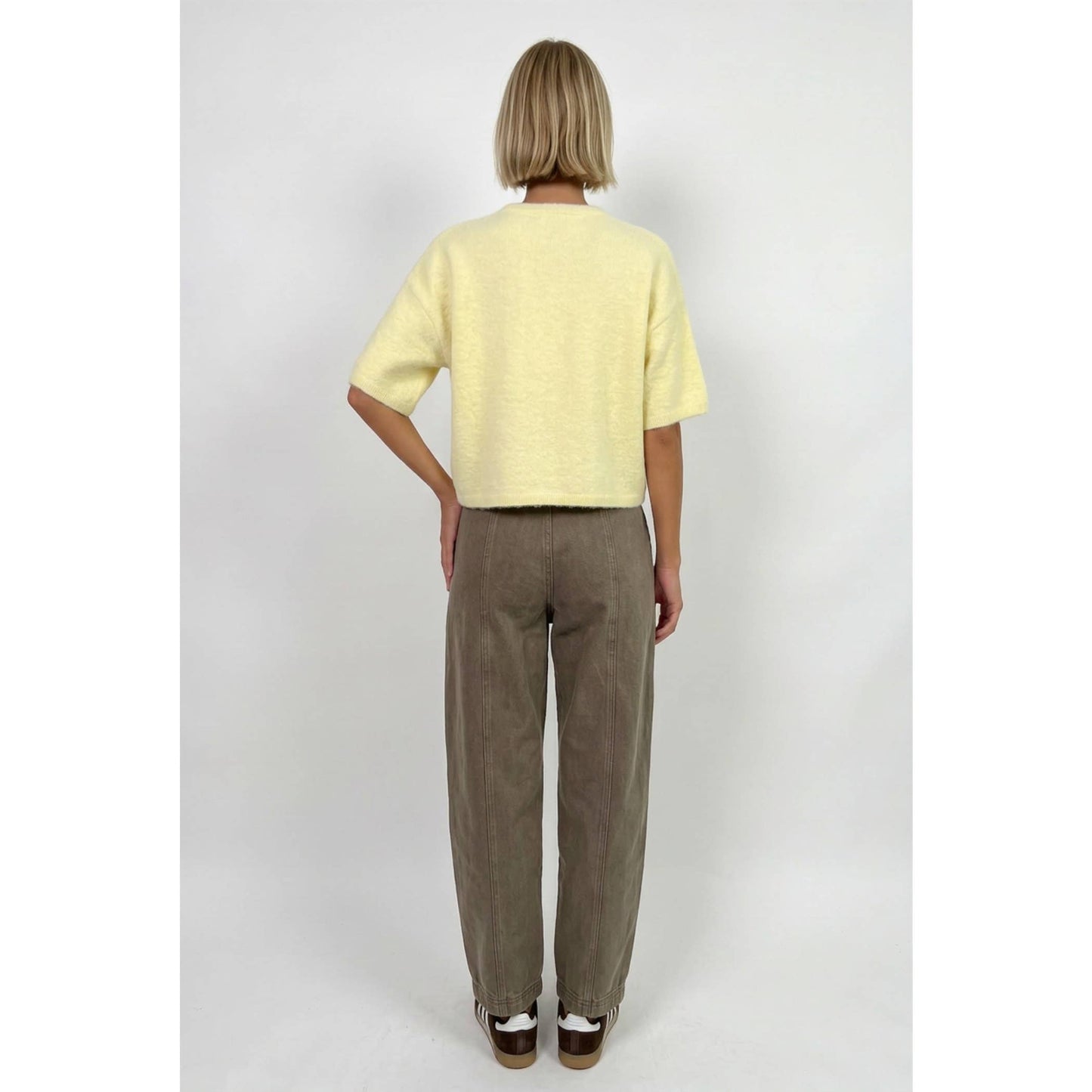 Twentifourth - TF26-0065 - One button short sleeve cardigan