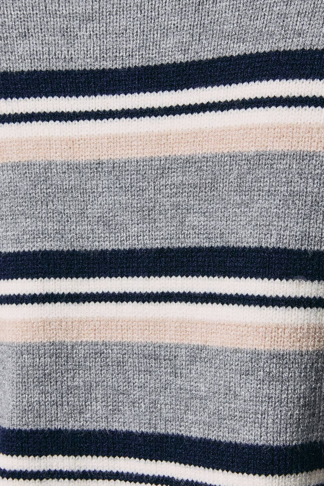 LE LIS - ROLL HEM BUTTONS DETAIL STRIPED CARDIGAN